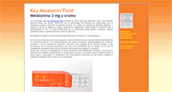 Desktop Screenshot of keymelatoninfluid.es