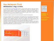 Tablet Screenshot of keymelatoninfluid.es